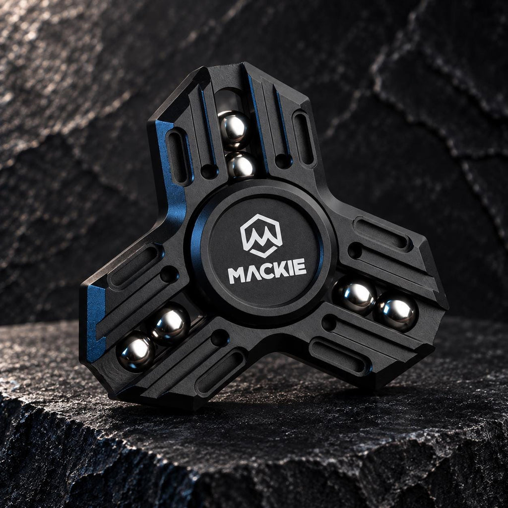 Spinner Knight Mini 3.0 : noir avec billes visibles