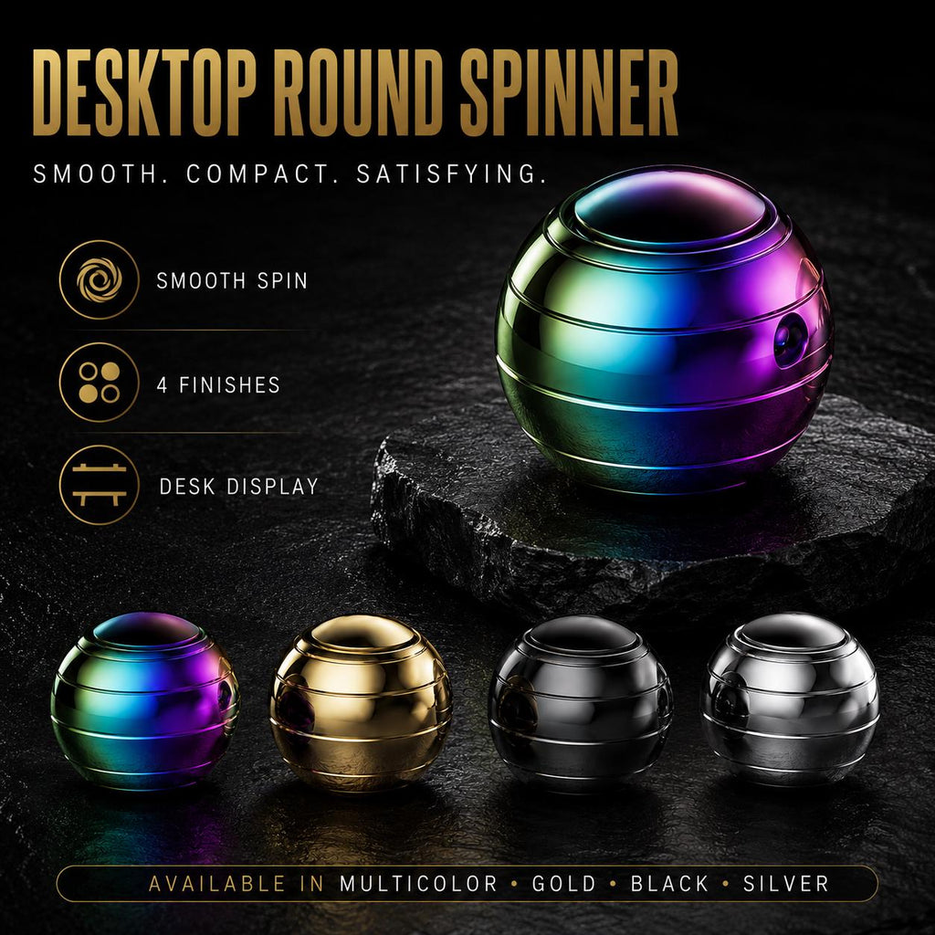 Gyroscope spinner métal : présentation des quatre finitions